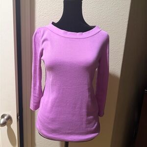 Talbots Petite Lilac Knit Top